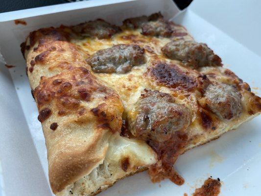 Sausage motherlode slice - tasty!