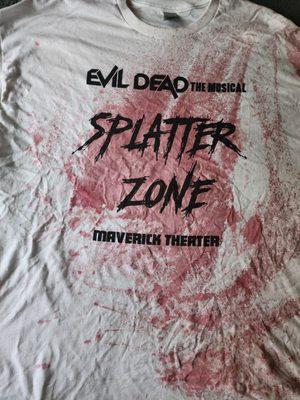 The bloody aftermath of the Evil Dead Musical!!  Splatter Zone at your own risk