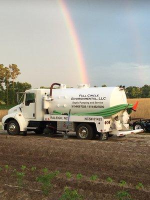 With all the rain we have had recently, I was able to get a really neat shot of the pot of gold at the bottom of the rainbow