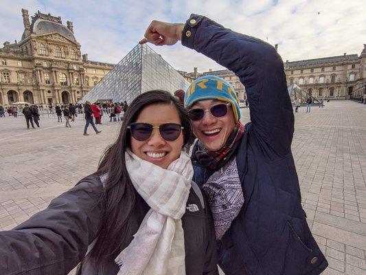 Very happy with our transition lenses and SEE Eyewear frames (sightSEEing in Paris winter 2019)