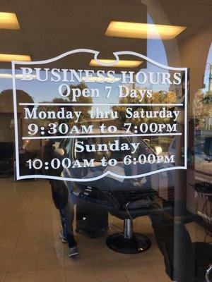 Business hours