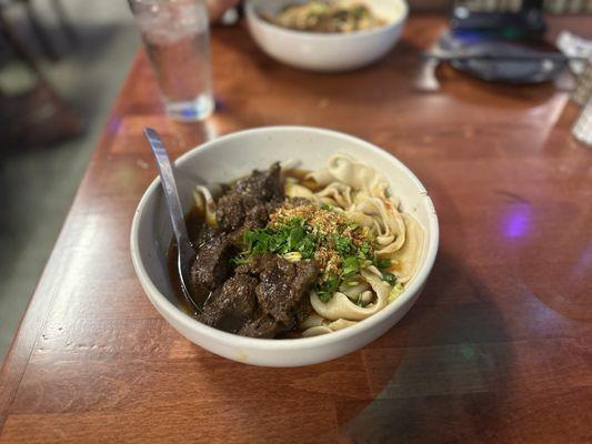 Cumin braised beef noodle bowl