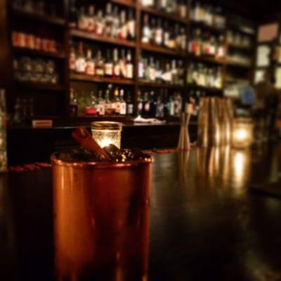 Our grad Nick Motola, bar manager at Grandstaff Stein Booksellers, mad us this delicious RVA Mule.