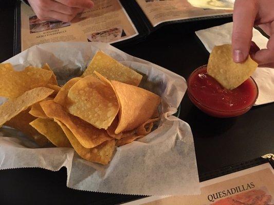 First 2 Nachos & Salsa are complimentary