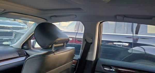 Replacement aftermarket pillar and headliner fabric