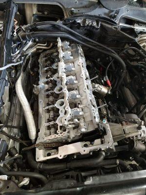 2007 bmw 525i head gasket and valve job.