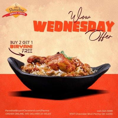 Buy2Get1 Biryani Free
ParadiseBiryaniCleveland.com/parma