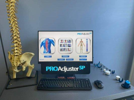 The PROAdjuster at Clinton Chiropractic Wellness Clinic, offering precise, computerized and comfortable Chiropractic Treatment