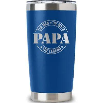 Engraved stainless steel tumbler