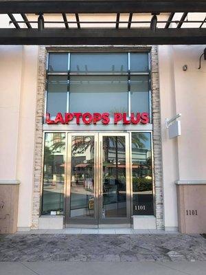 Front Doors at Laptops Plus Eastlake located in the Otay Ranch Town Center