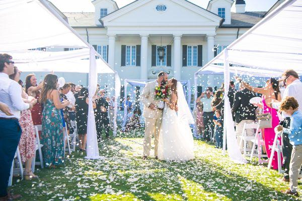 Draping over my wedding ceremony.