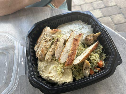 Greek bowl with chicken