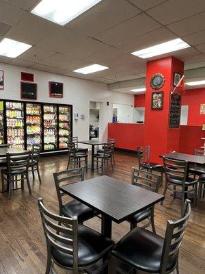 Indoor dining area