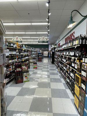 Interior wine aisle