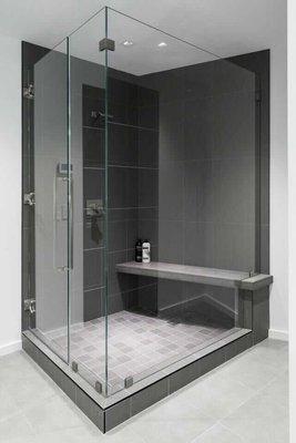 Frameless Shower