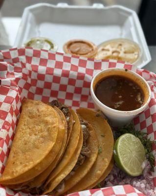 Their Birria tacos