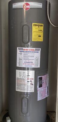 Electric water heater replacement