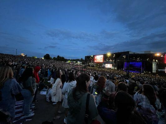 Crowd right as the concert was starting