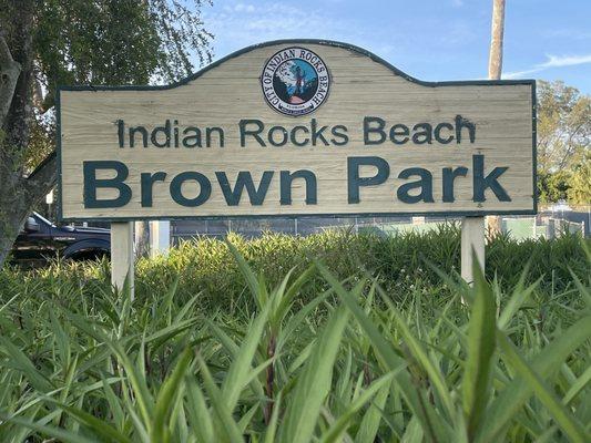 Brown park, Indian rocks beach island