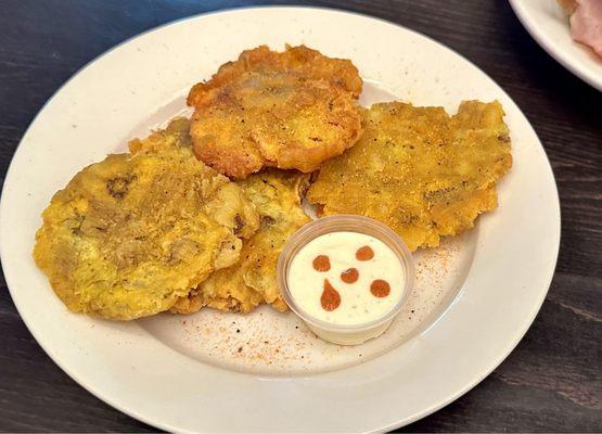 Tostones (Ask for extra sauce!!!!! It's sooo good!)