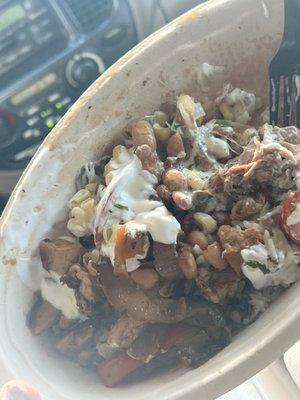 Carnitas and Chicken Burrito Bowl