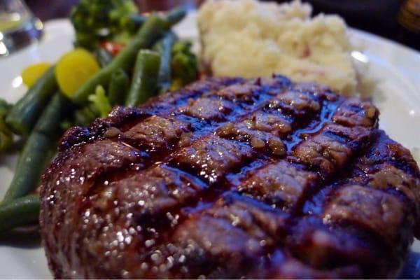 Filet mignon using local rancher beef.