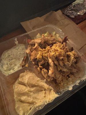 Chicken shawarma plate $16