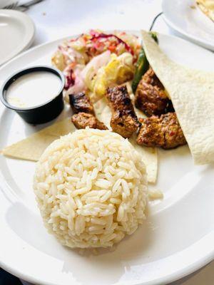 22. LAMB SHISH  lunch portion