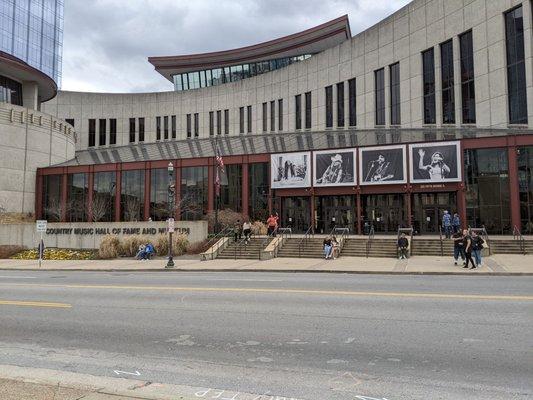 Across the street from Country Music Hall Of Fame and Museum