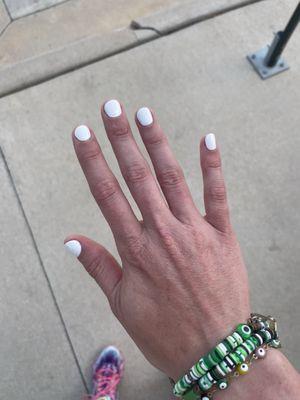 White manicure