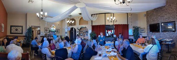 Dining area. Private party room.