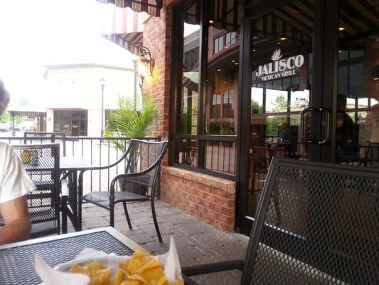 patio just outside of mivie theatre