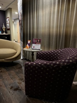 The relaxing waiting room