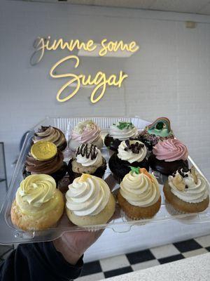 Lemon Drop Cupcake, 24 Karat Cake Cupcake, Black Bottom Cupcake, Ultimate Brownie Sundae Cupcake