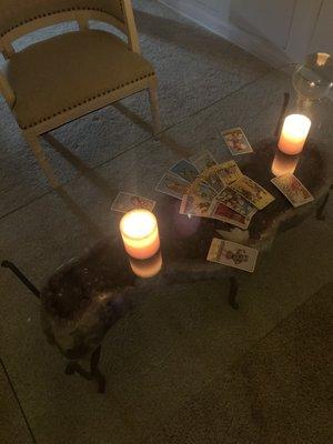 Amethyst reading table