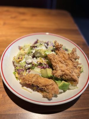 Fried chicken salad