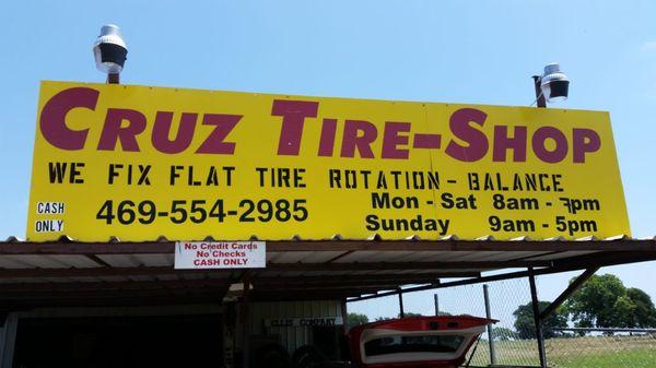 Street View - Cruz Tire Shop in Aubrey, TX