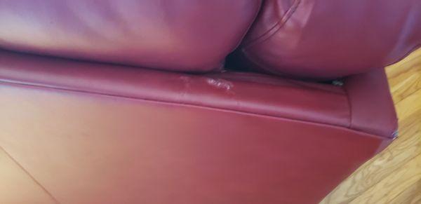 Damage couch