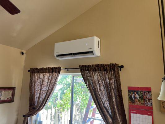 Customer provided mini split installation in Paso Robles.