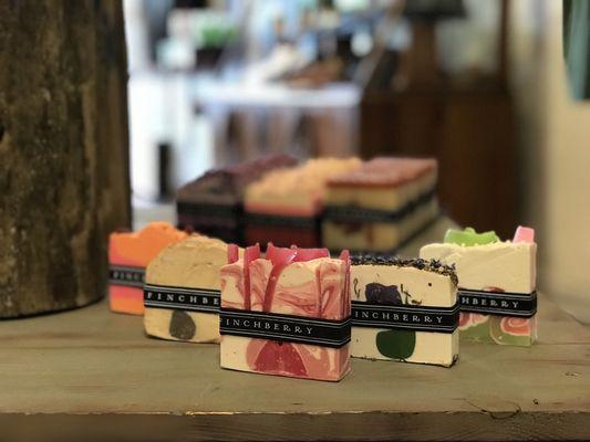 Naturally-made Finchberry soaps