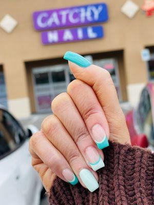 St Patrick's day gel manicure