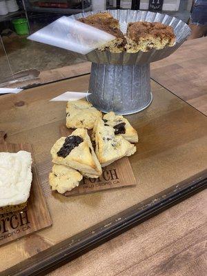 Some of the fresh baked goods offerings of the day.