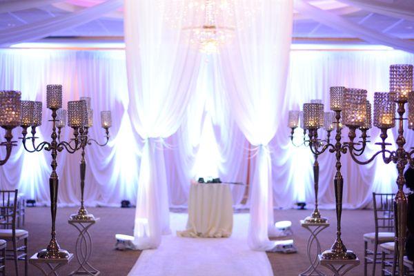 Uplighting for your wedding ceremony