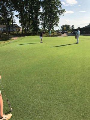 A shot from our Drive, Chip, Sip, and Putt event.