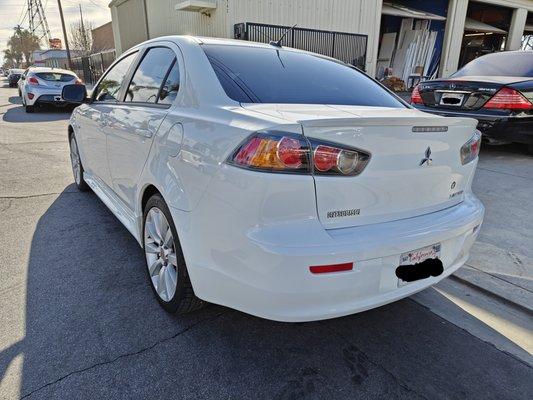 2011 Mitsubishi Lancer Rear-End Collision Repair (After)