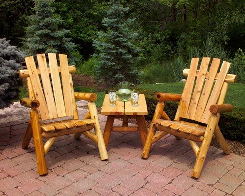 Lawn Chair End Table Combo