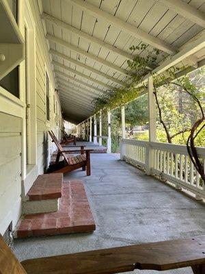 View from our cottage "porch" - great place to read.