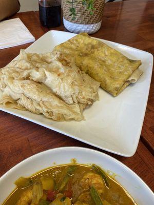 Buss up and dhalpuri