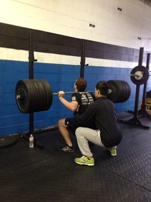 Back squats.