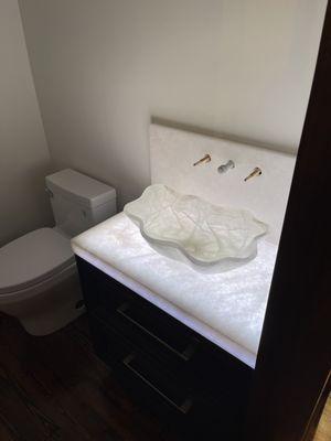 Bathroom Vanity under counter LED Lighting.